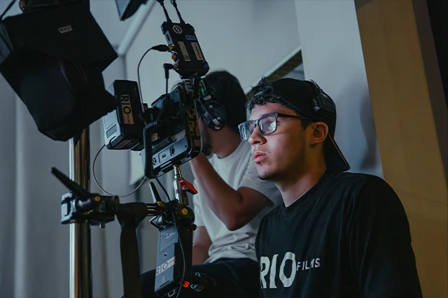 Operador de RIO FILMS trabajando en un rodaje