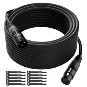 Cable XLR Elecan de 15 m: cable y conectores