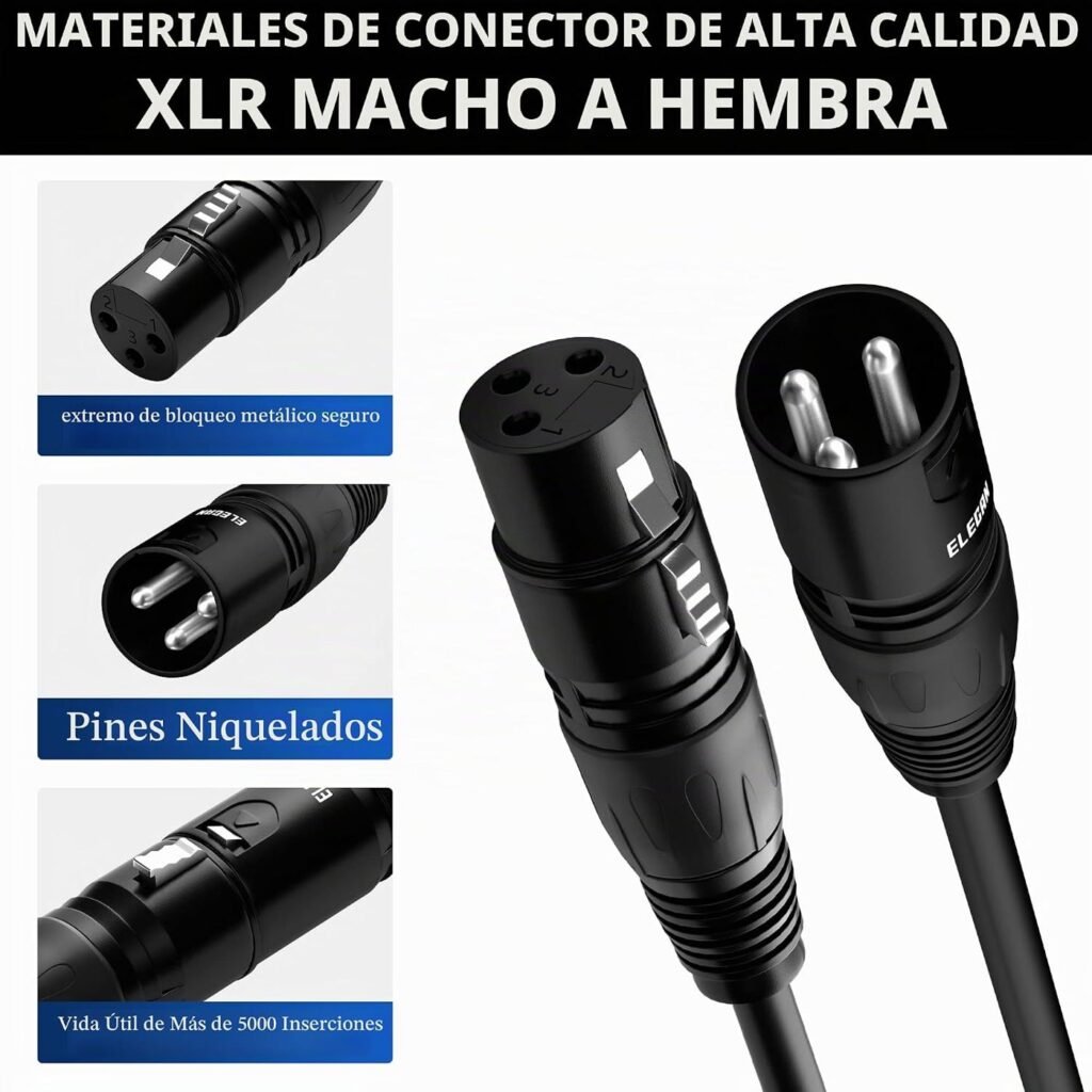 CABLE XLR AUDIO DE 15 M