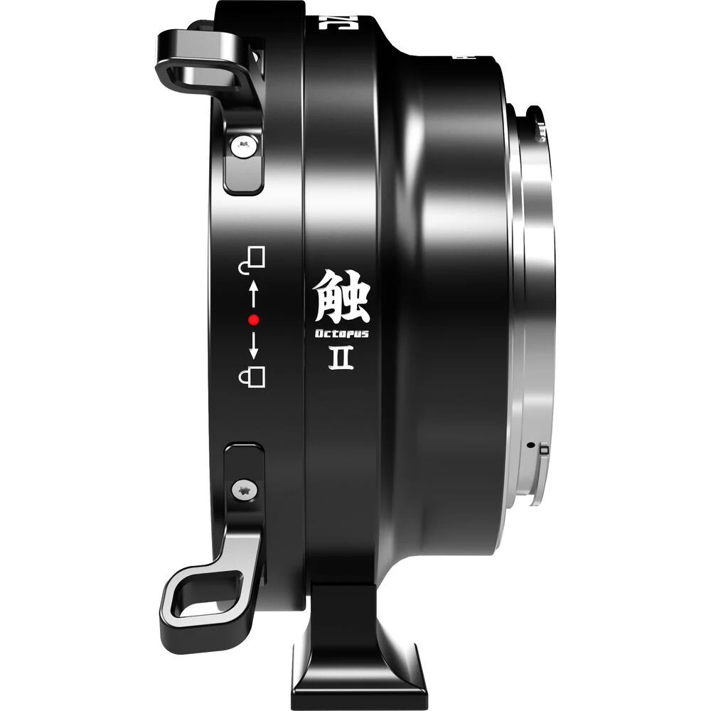 DZOFilm Octopus II: detalle lateral de las monturas PL y RF