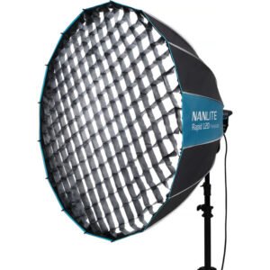 Softbox Nanlite Rapid 120 SB-RP120 con eggcrate montado; luz y soporte de demostración no incluidos